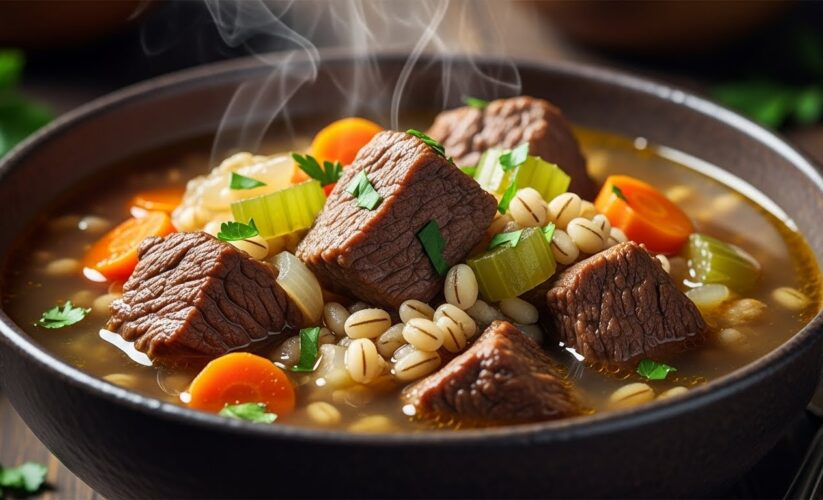 beef barley soup recipe