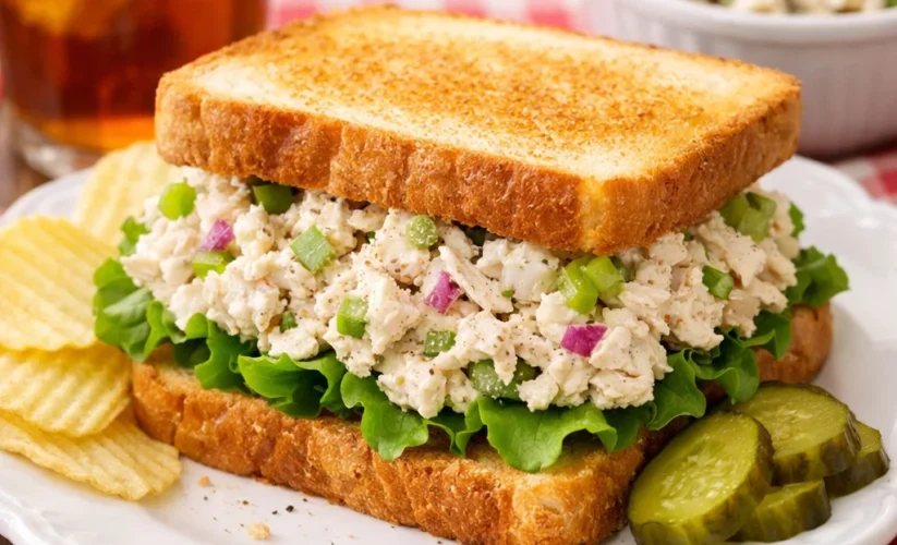 Old-Fashioned Chicken Salad Sandwich Southern Style Easy