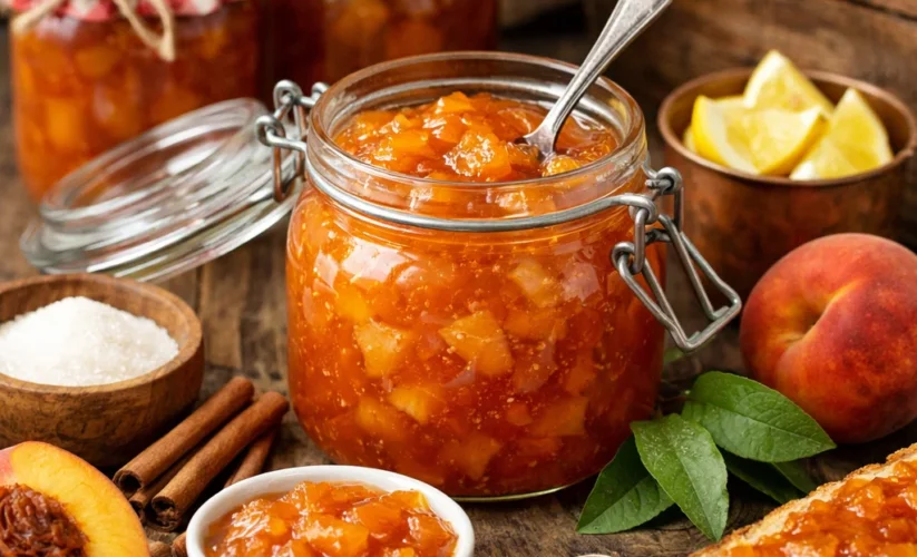 Easy Homemade Peach Preserves Old-Fashioned Recipe