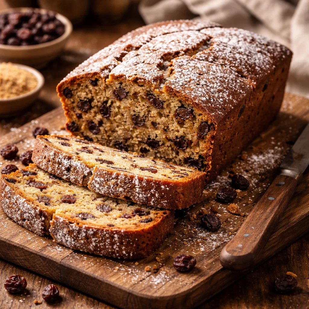 Poor man's cake made with raisins