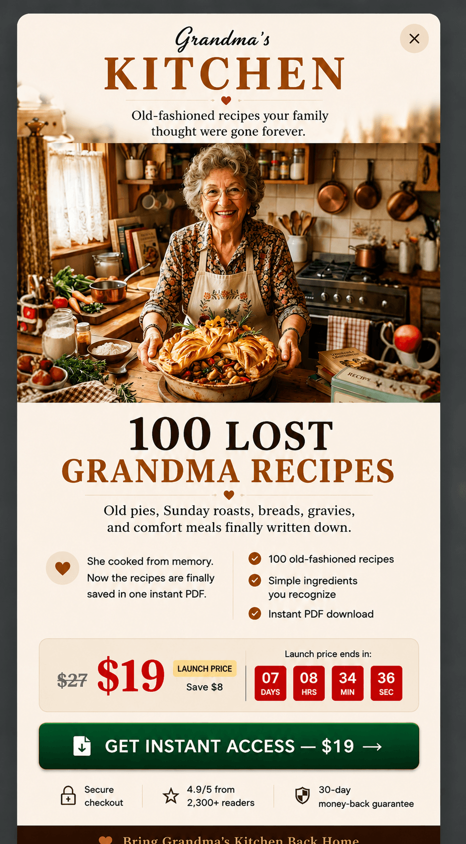 Grandma's Kitchen - 100 Lost Recipes